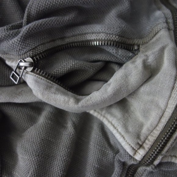 Diesel 55DSL U55 Deep Silent Lethal Kaki Zip Up Hoodie Made in India Size S - Picture 9 of 16